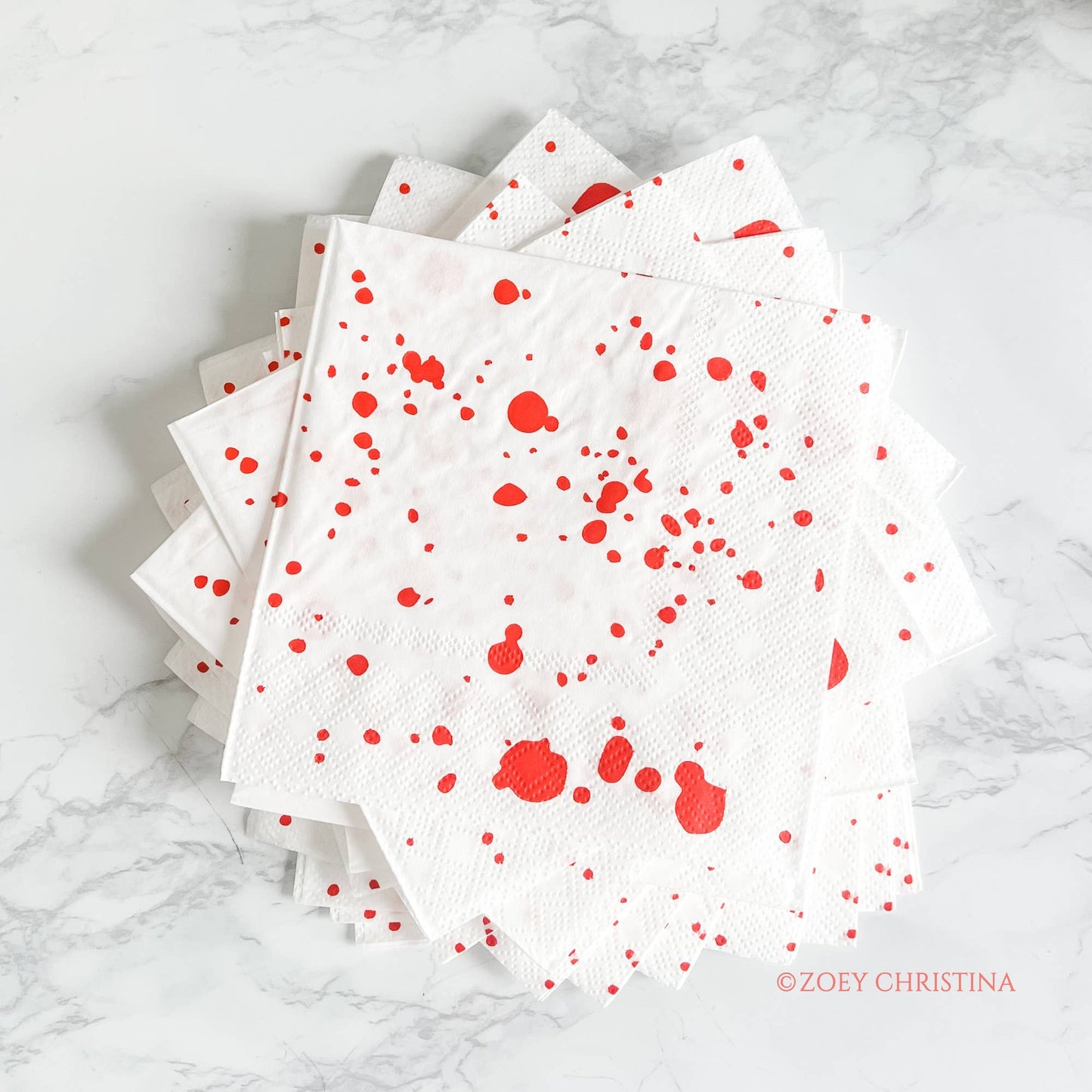 Servilletas Blood Splatter - Murder Mystery - Halloween