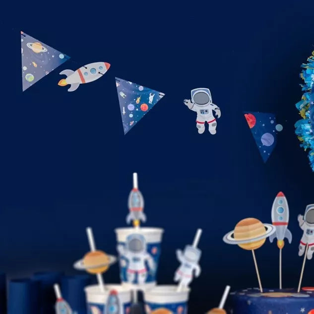 Guirnalda de papel espacial