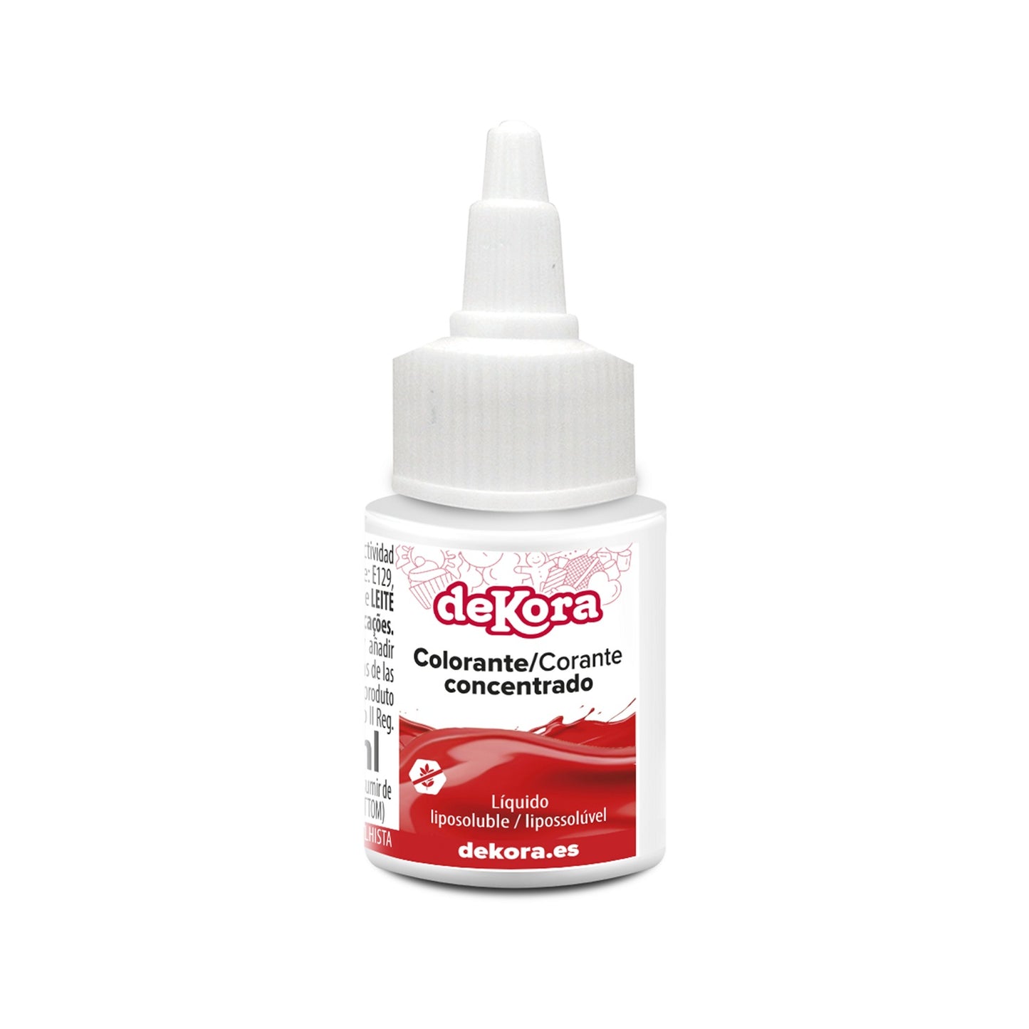 COLORANTE CONCENTRADO ROJO LIQ. LIPOSOLUBLE 30ML