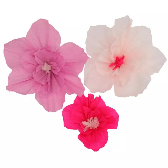 Decoración de Fiesta - Set de Flores - Perfect Pink - 3 piezas
