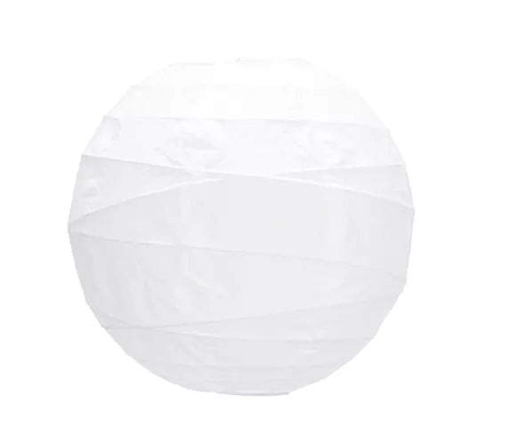 LINTERNA JAPONESA BLANCA ARTÍSTICA DE 35 CM
