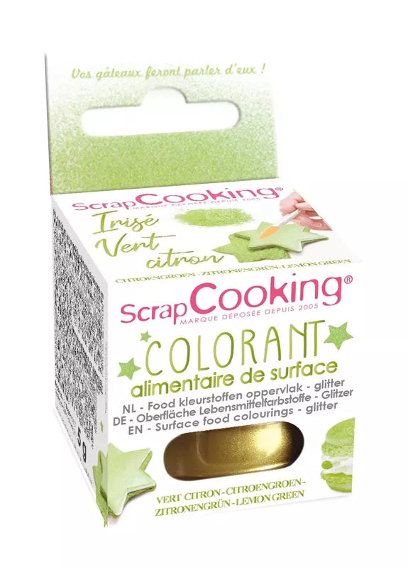 Tinte superficial iridiscente verde lima 5g