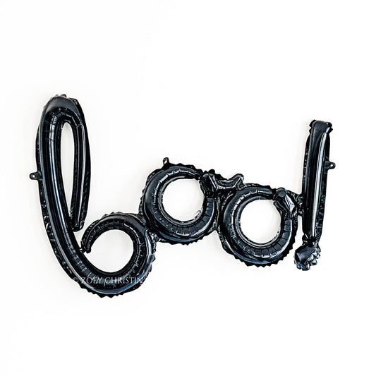 ¡abucheo! Globo con letras de aluminio, perfecto para decoración de Halloween