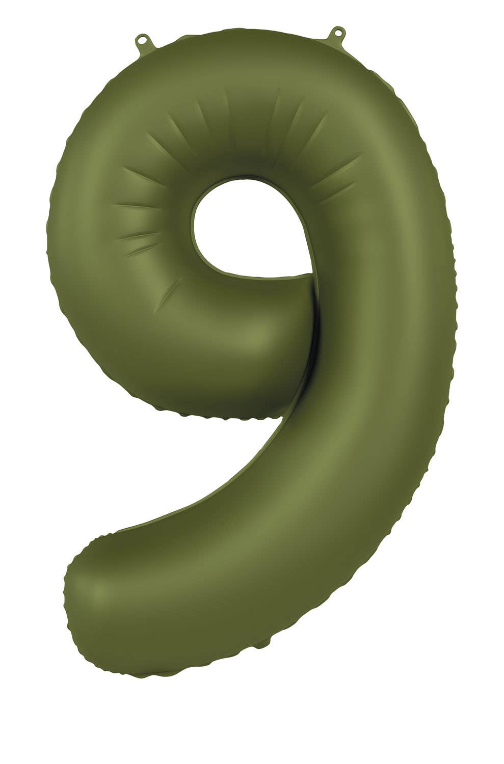 Globo de aluminio número 9, verde oliva, ultramate, 86 cm
