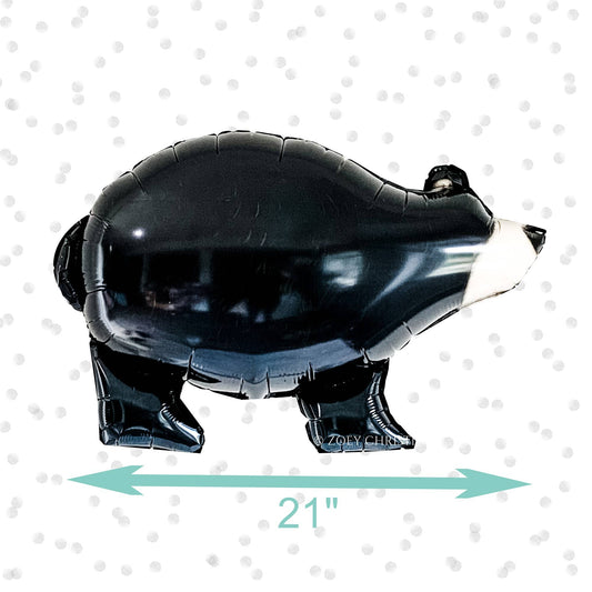 Decoraciones de globos de oso negro