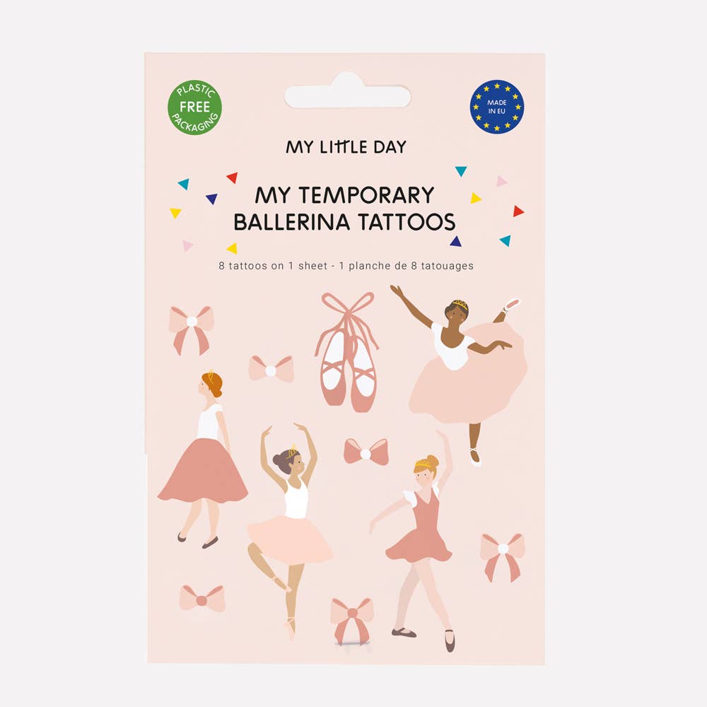 Tabla de 8 tatuajes de bailarina