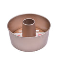 Molde para pastel de chiffon con línea de oro rosa