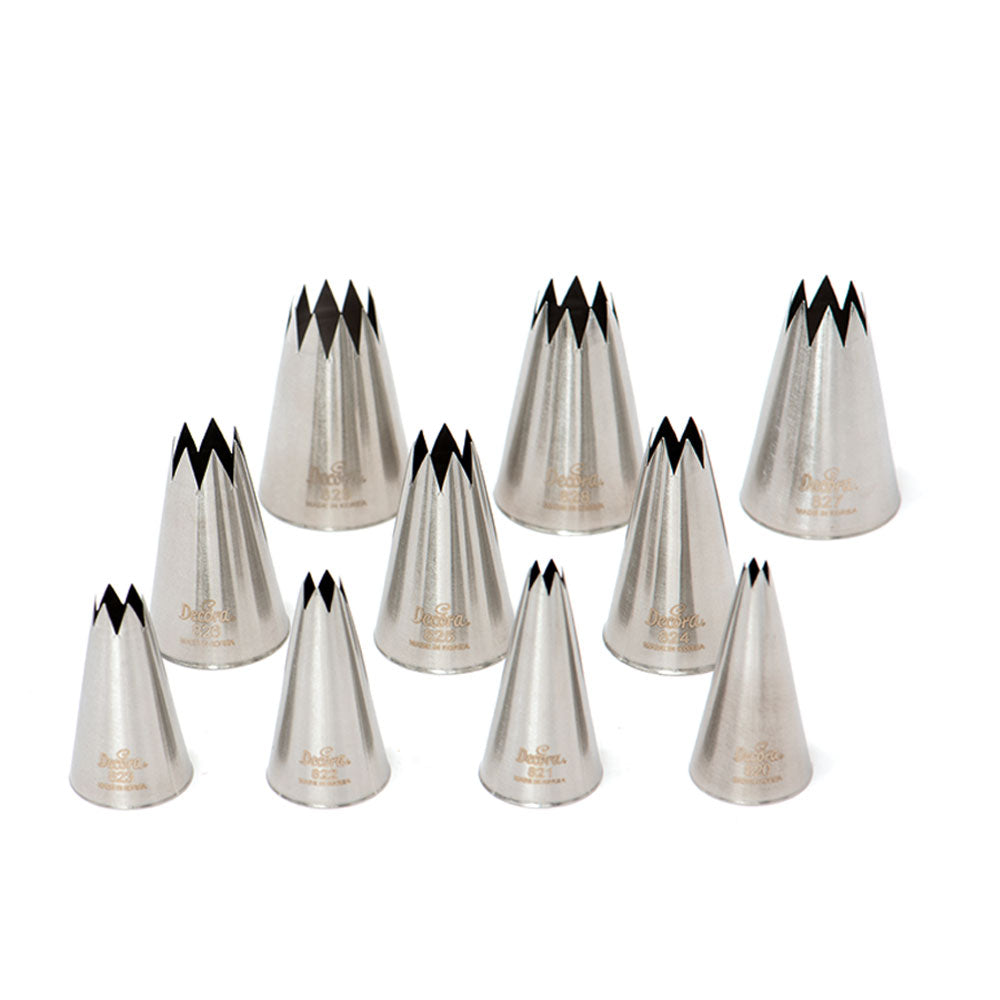 SET DE BOQUILLAS ESTRELLA 10 UDS