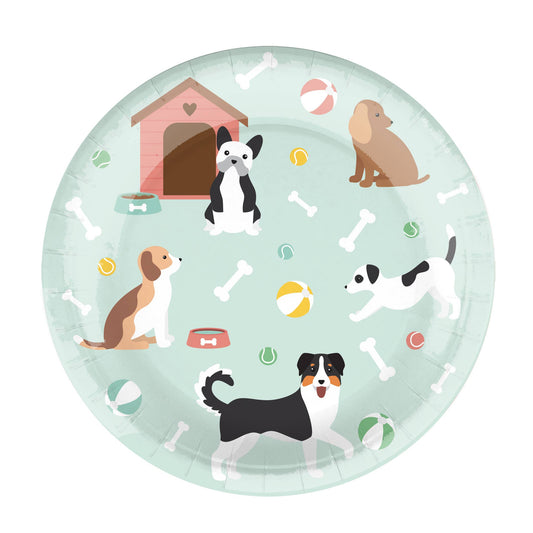 PLATOS DE PAPEL - PERRO