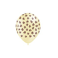 8 GLOBOS 95CM  LEOPARDO PERIM.  MARFIL