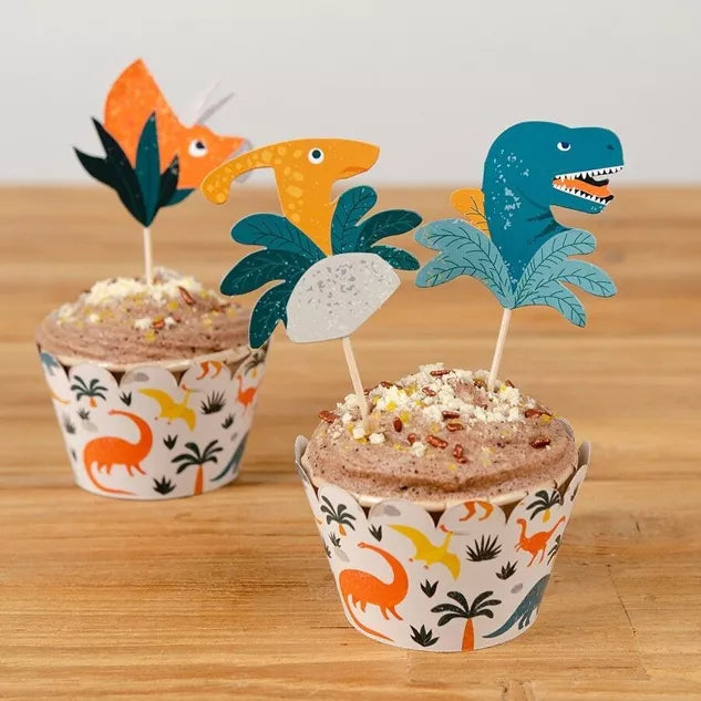 Kit de cupcakes de dinosaurio