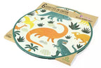 6 platos de dinosaurio - reciclables