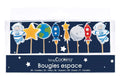 8 velas "espaciales"