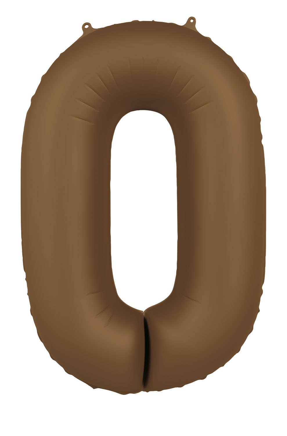 Globo de aluminio número 0, color marrón chocolate, ultramate, 86 cm