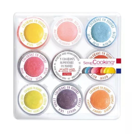 9 mini colorantes artificiales en polvo