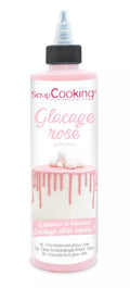 Glaseado rosa listo para usar - sabor chocolate 130G