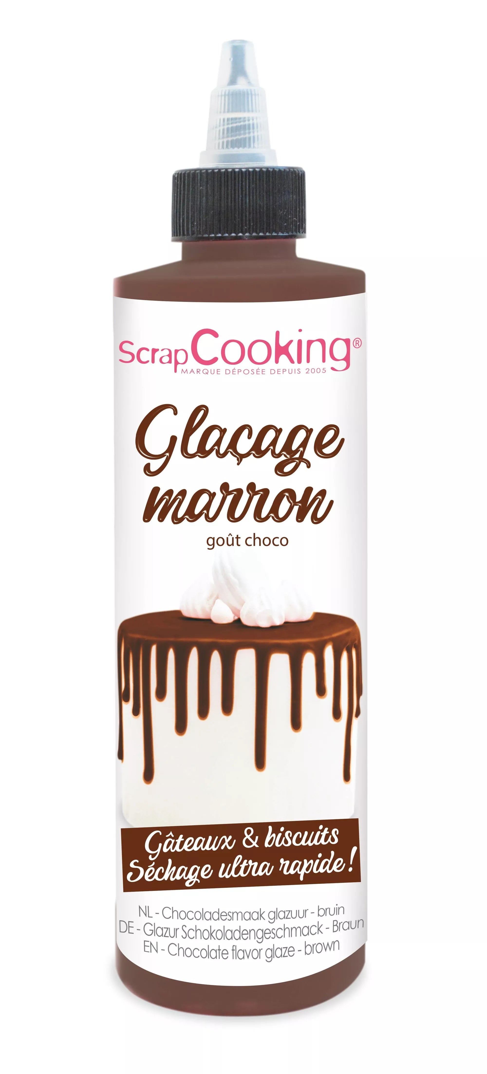Glaseado marrón listo para usar - sabor chocolate 130G