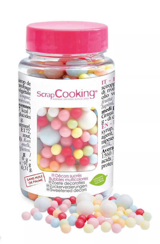 Dulces decoraciones Bubbles Multi 70g