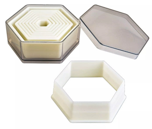 IBILI - Corta masas hexagono liso (9 pc)