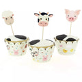 Kit de cupcakes de animales de granja