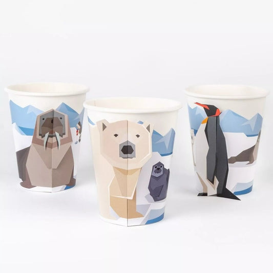 6 vasos animales polares
