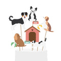 Decoración para tartas con forma de cachorro