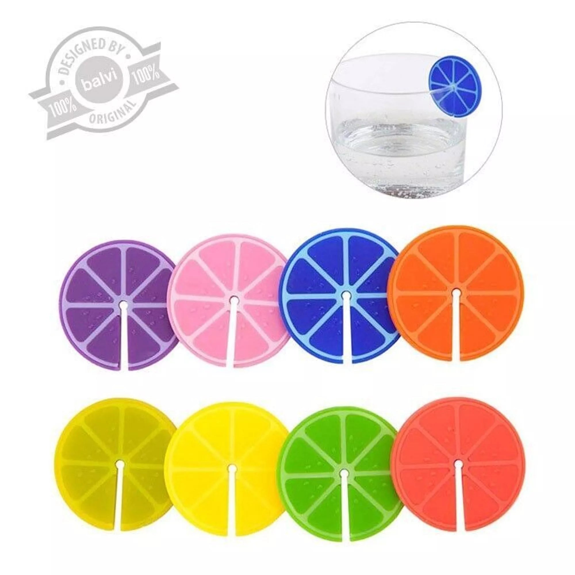 Marca copas,Fruit Party,x8,colores surt.