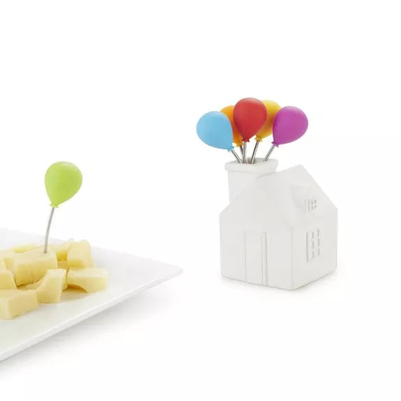 Tenedor aperitivo,House Balloon,x6,cemento