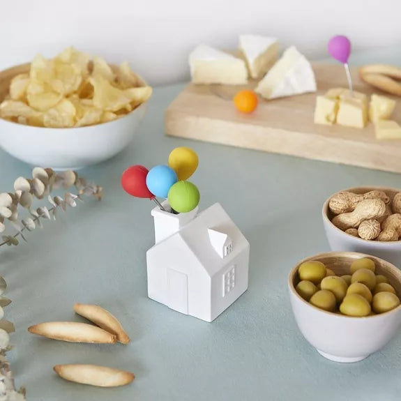 Tenedor aperitivo,House Balloon,x6,cemento