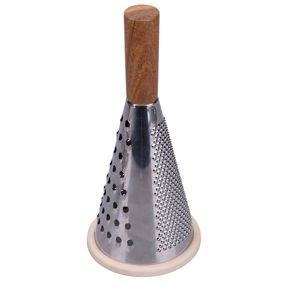 Rallador de 3 hojas con mango de madera