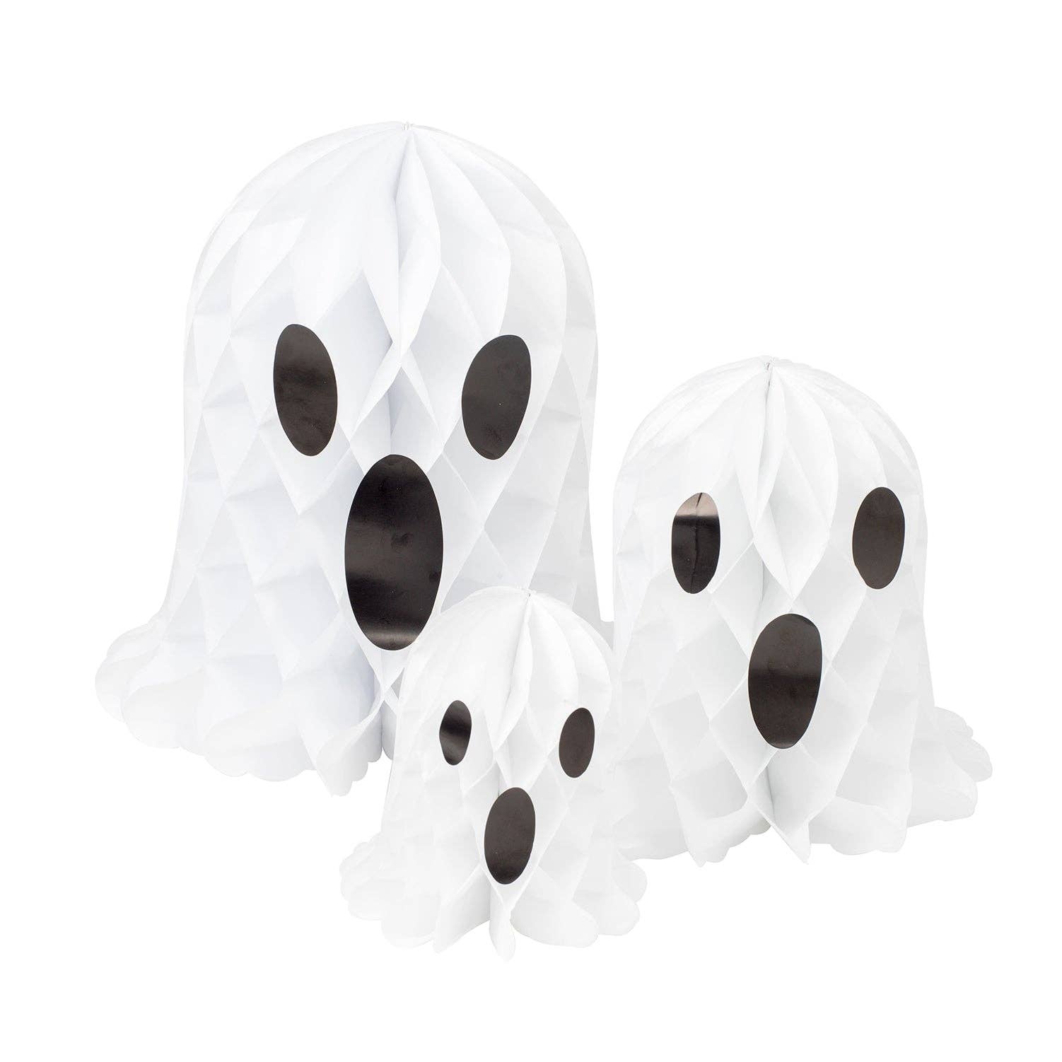 Honeycomb Ghosts, 3 piezas, Halloween