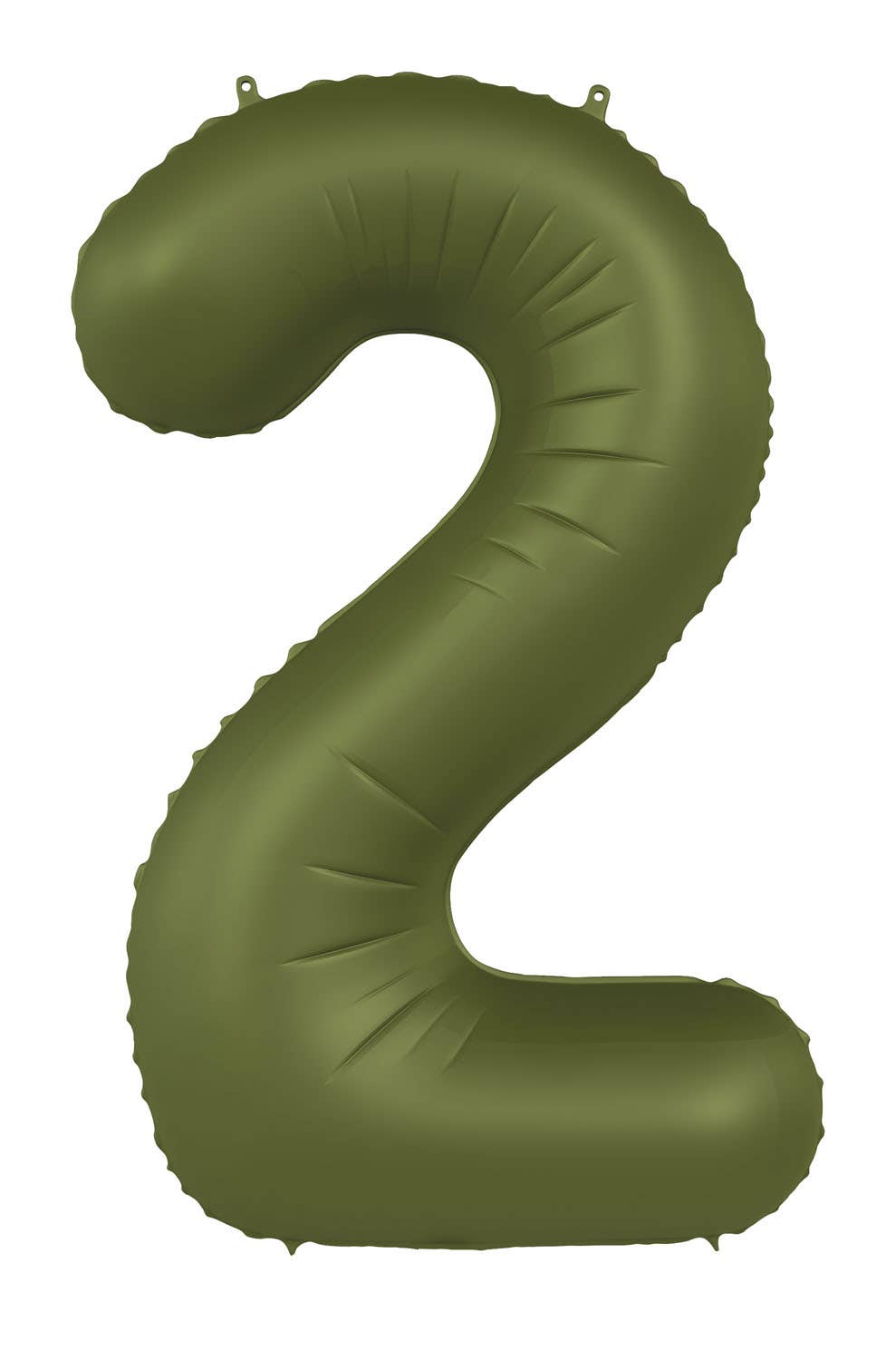 Globo de aluminio número 2, verde oliva, ultramate, 86 cm