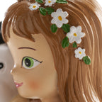 NIÑA COMUNIÓN SENTADA CON PERRO 11,5CM