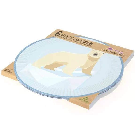 6 platos de animales polares