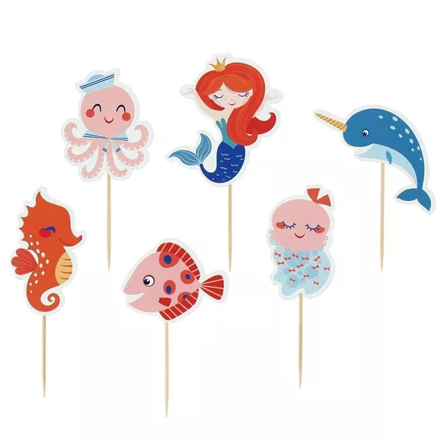 Kit Cupcakes Coral Sirena