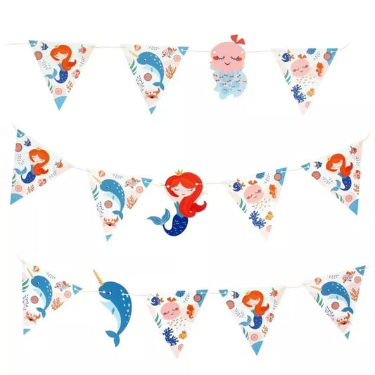 Guirnalda de papel Sirena Coral