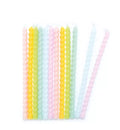 12 velas torcidas pastel largas 12 cm