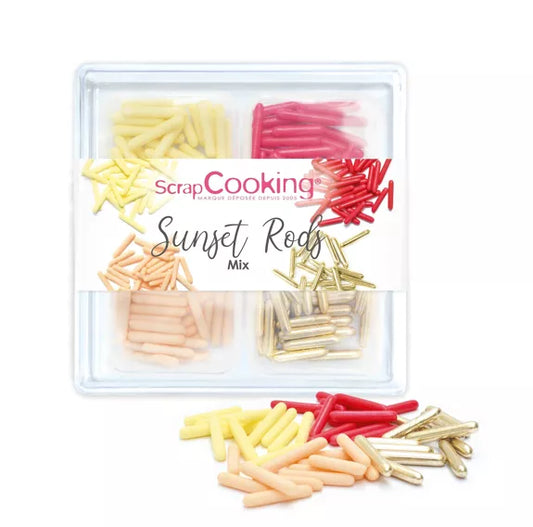 Sunset Rods Mix SPRINKLES - 60g decoraciones dulces