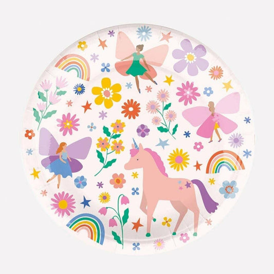 PLATOS DE CARTÓN - UNICORNIO MÁGICO