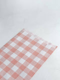 Sobre plano de papel  24 + 6 x 42 cm  VICHY  Peach