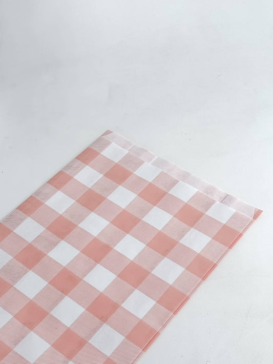 Sobre plano de papel  24 + 6 x 42 cm  VICHY  Peach