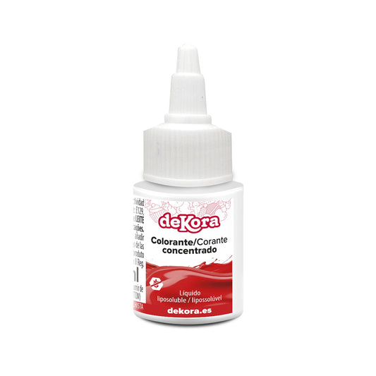 COLORANTE CONCENTRADO ROJO LIQ. LIPOSOLUBLE 30ML