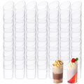 Set de 10 Vasitos de postre de plástico multiusos en ángulo (70 ml)