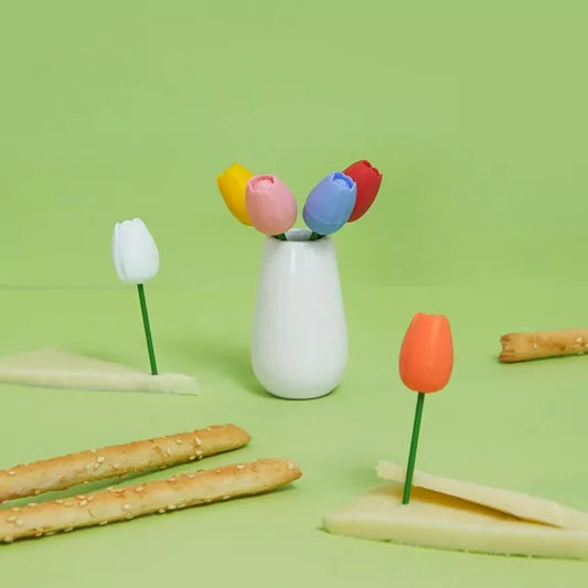 Pic apéritif - Snack fork - Tenedor aperitivo , Tulip x6