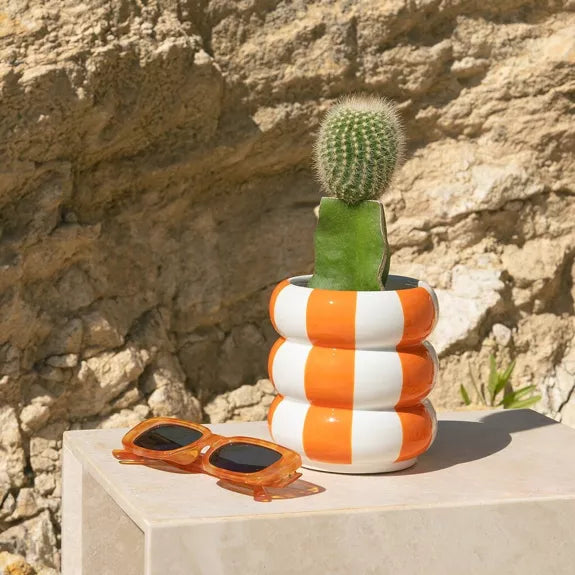 Maceta,Floats,naranja,cerámica,12 cm