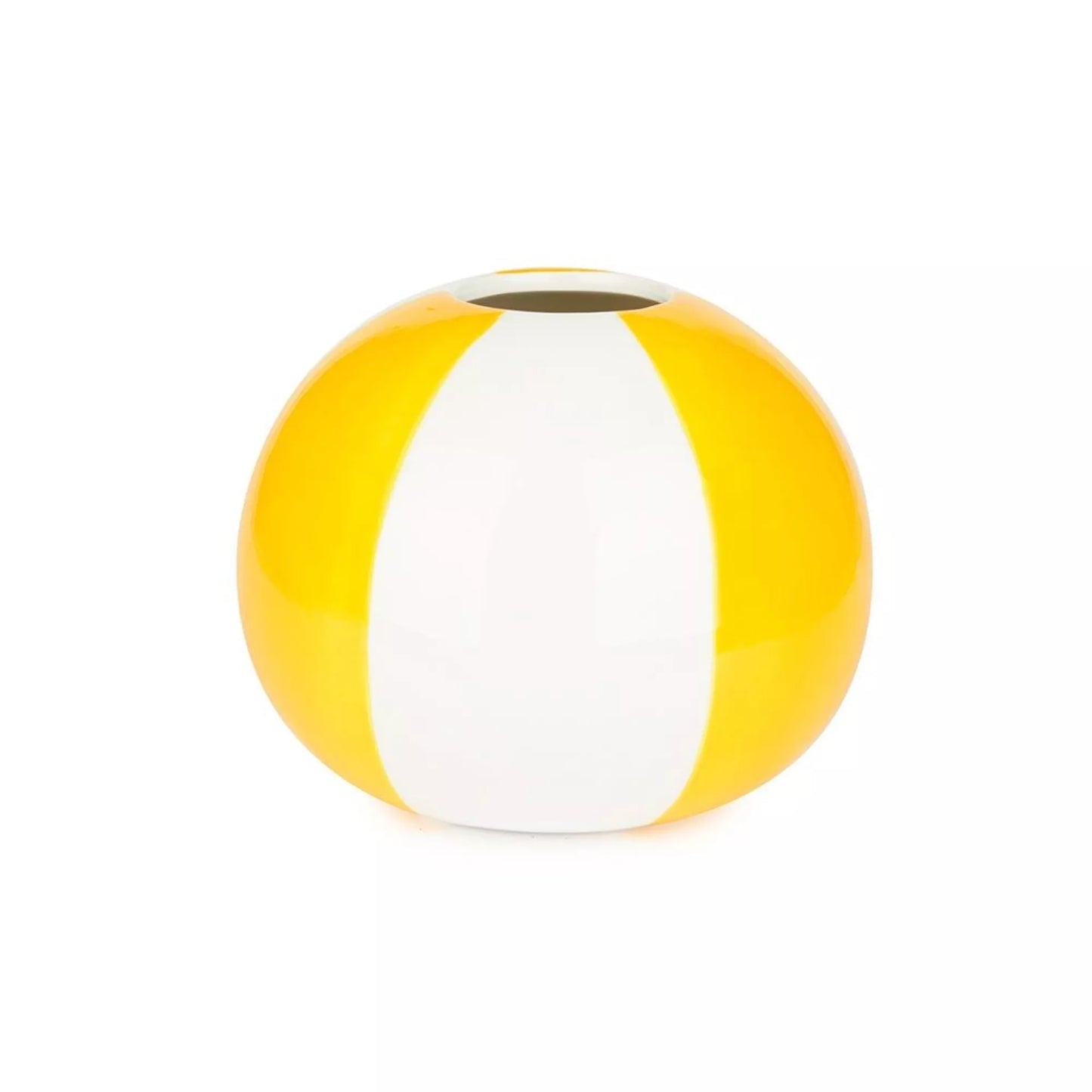 Florero, Beach Ball, amarillo, cerámica,14 cm