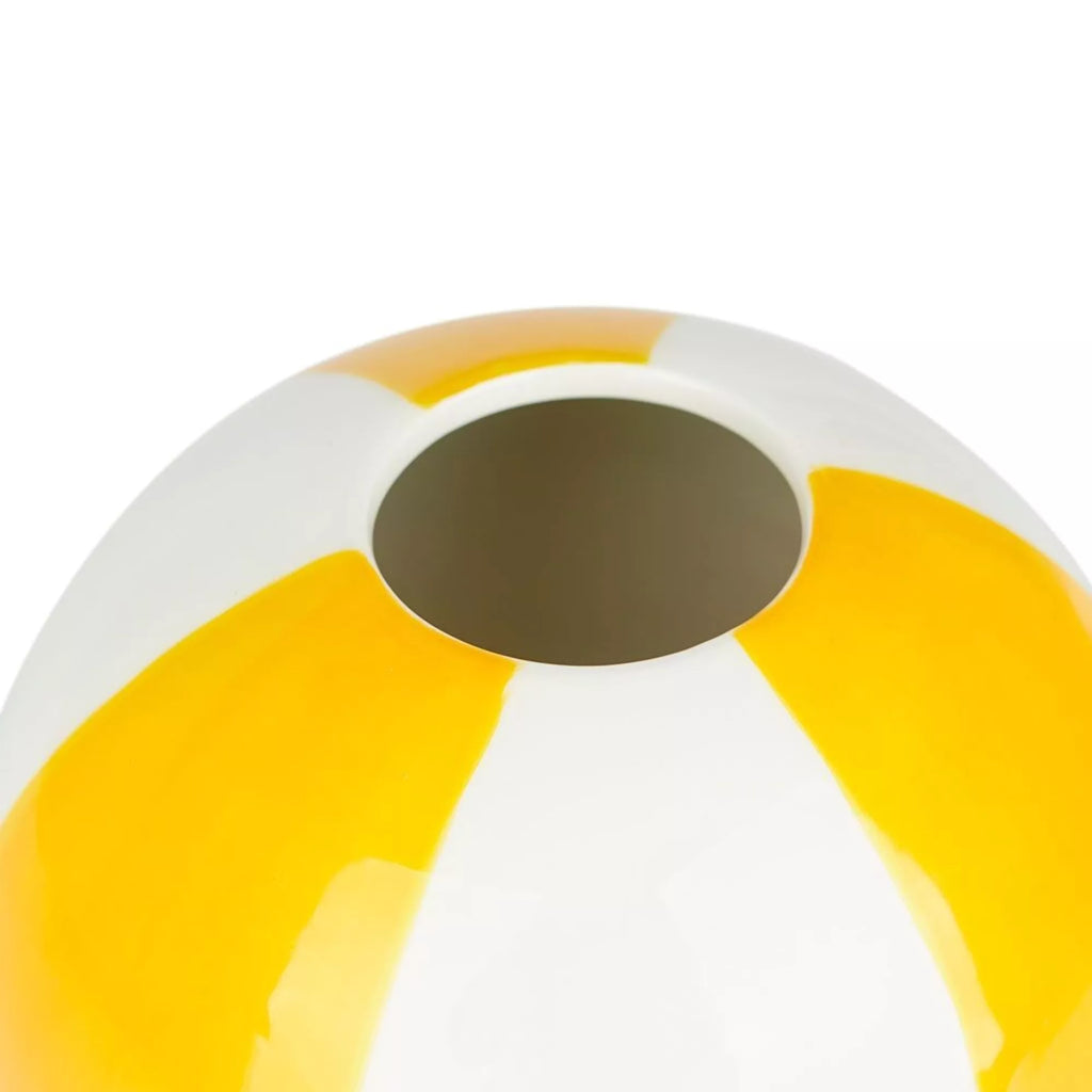 Florero, Beach Ball, amarillo, cerámica,14 cm