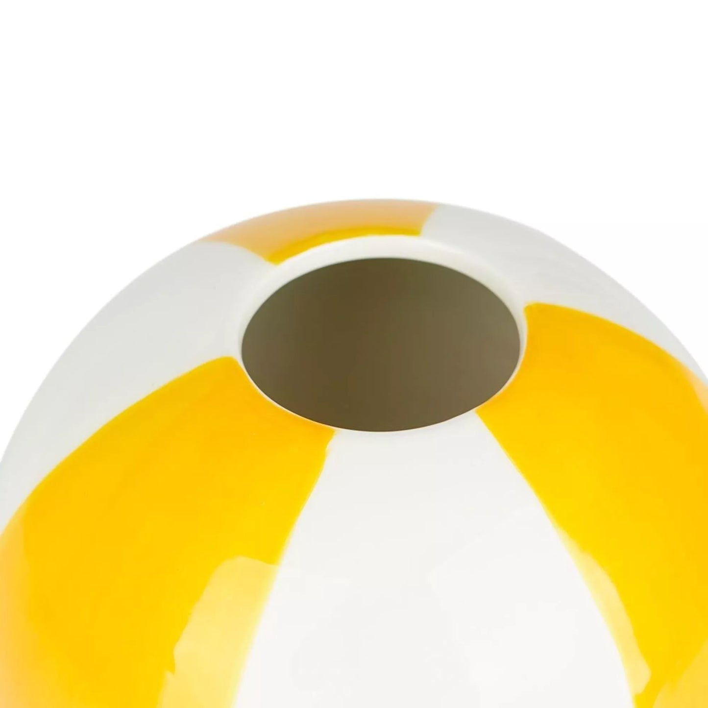 Florero, Beach Ball, amarillo, cerámica,14 cm