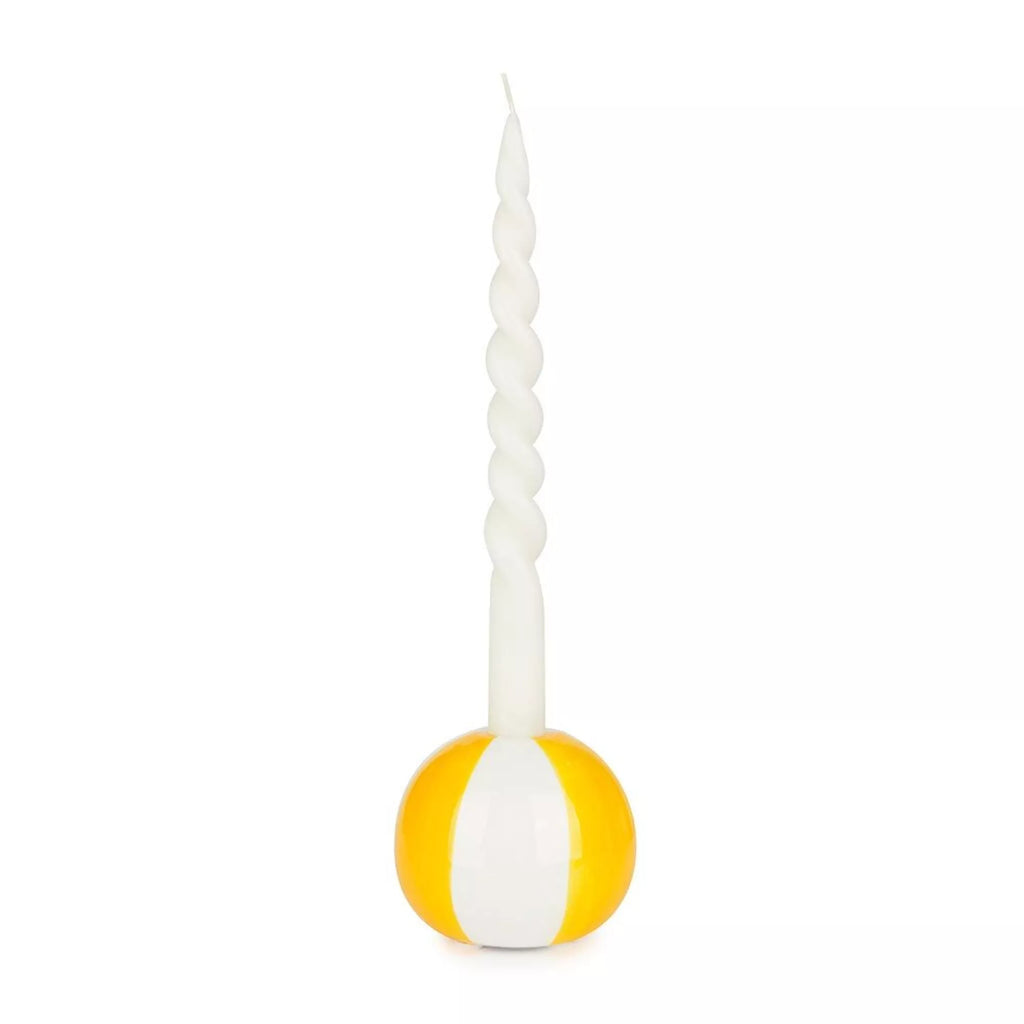 Candelabro, Beach Ball, amarillo, cerámica,8 cm