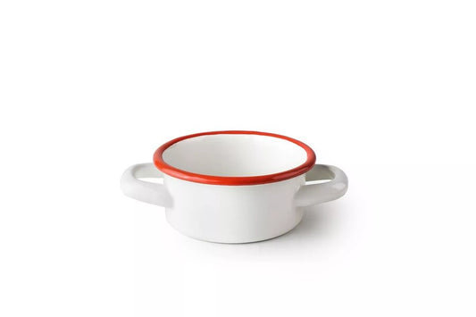 IBILI - Cazuelita Bordeaux - 10 x 5 cm - Acero Esmaltado Vitrificado - Estilo Vintage - Artesanal